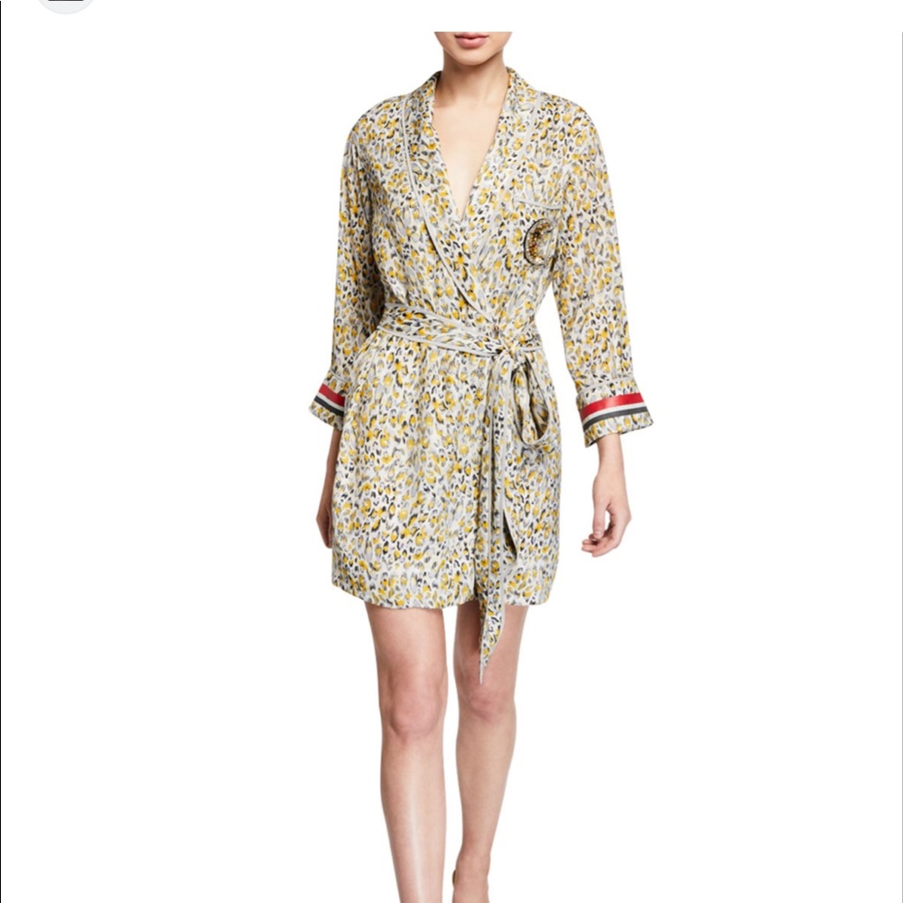 Le Superbe Abstract Cheetah Robe-Dress